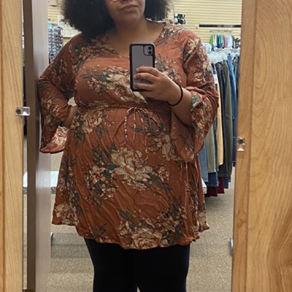 Long sleeve baby doll dress - Picture 2 of 2